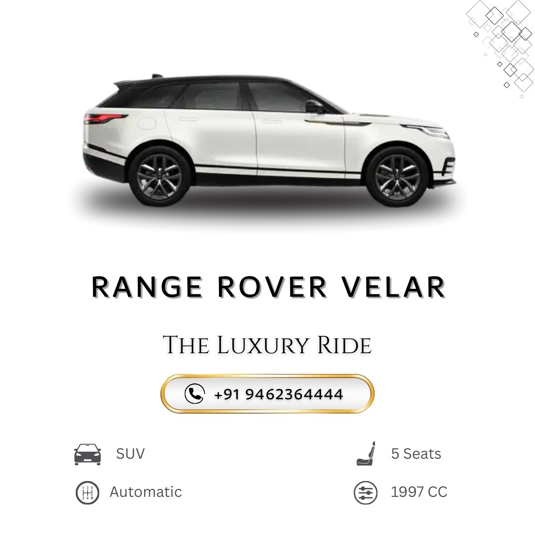 Range Rover Velar Rental in Jaipur