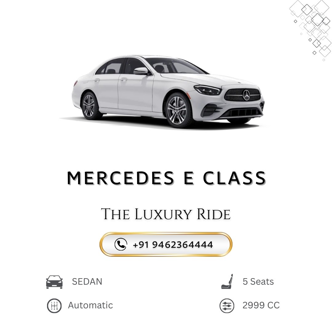 Mercedes E Class Rental in Jaipur