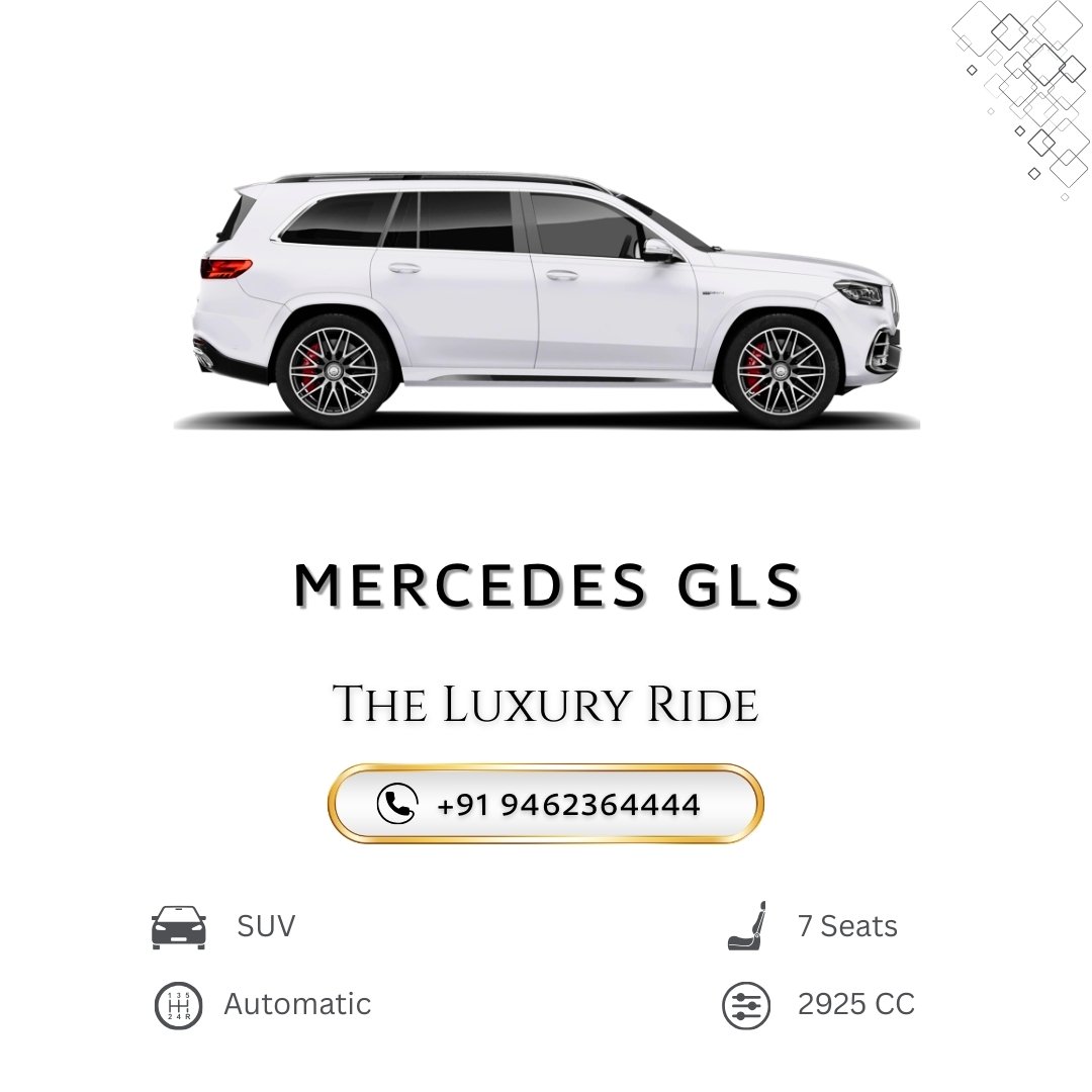 Mercedes GLS Rental in Jaipur