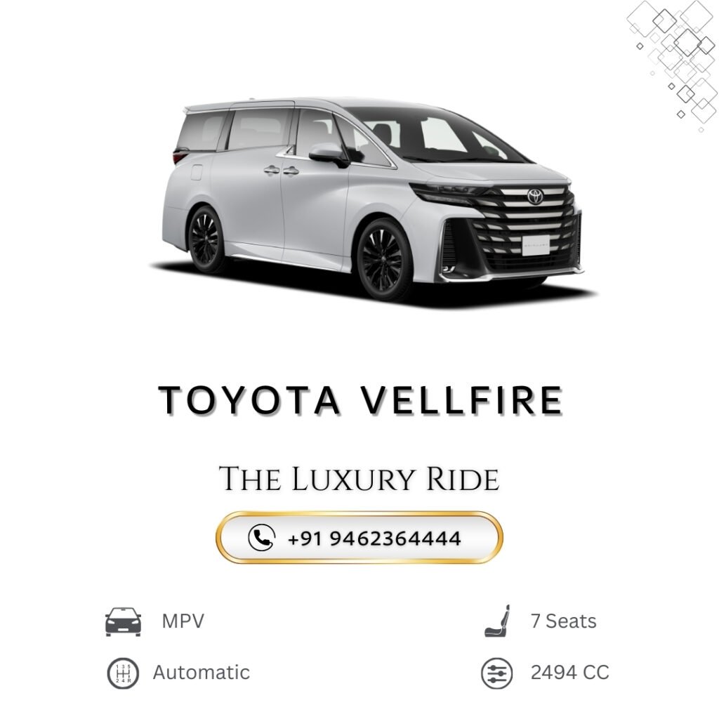 Toyota Vellfire Rental in Jaipur