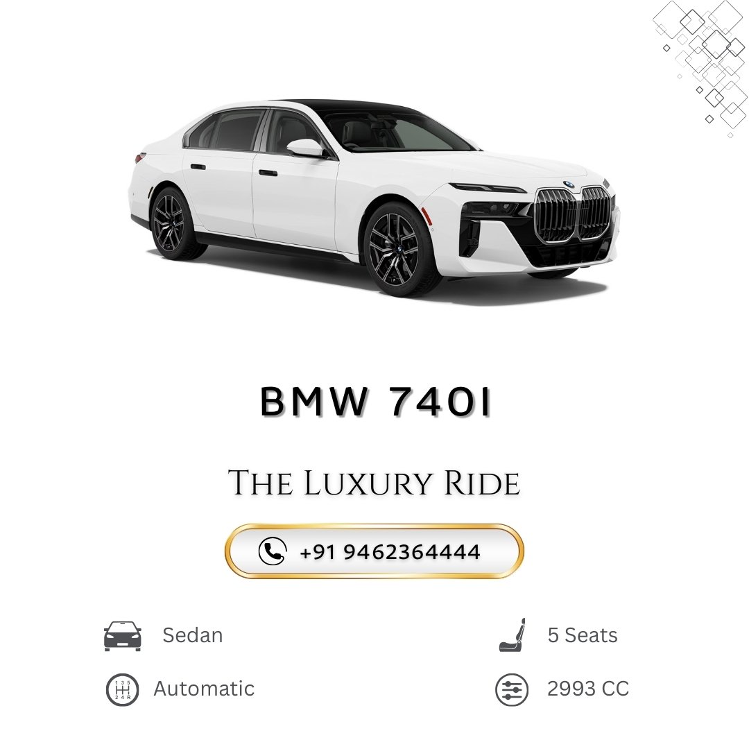 BMW 7 series Rental in Jaipur