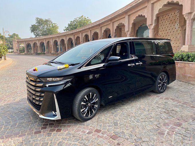 Toyota Vellfire rental Jaipur luxury MPV group travel